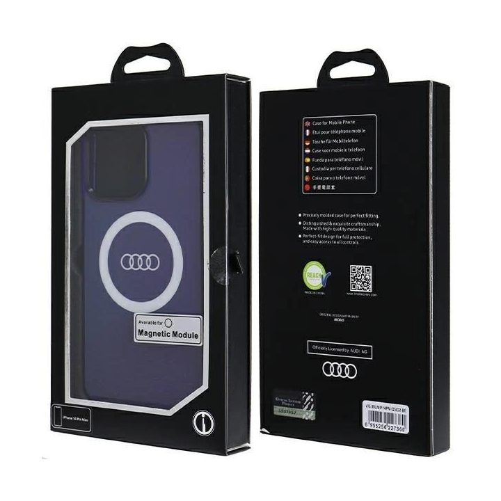 Audi IML Big Logo MagSafe dėklas iPhone 14 Pro Max - mėlynas