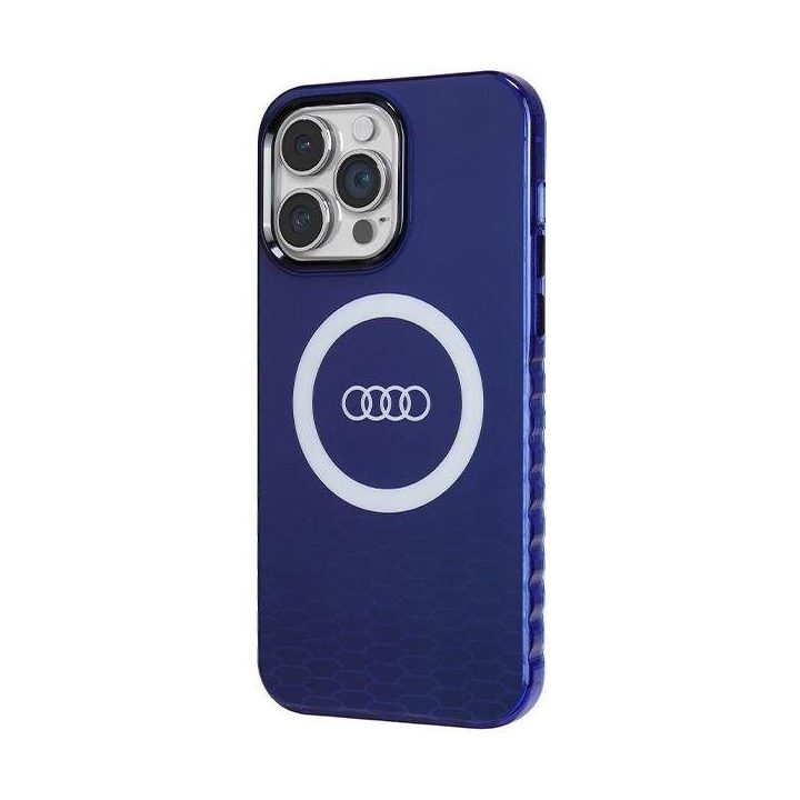 Audi IML Big Logo MagSafe dėklas iPhone 14 Pro Max - mėlynas