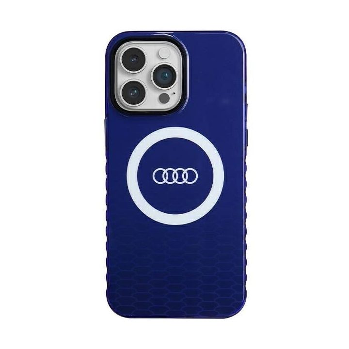 Audi IML Big Logo MagSafe dėklas iPhone 14 Pro Max - mėlynas