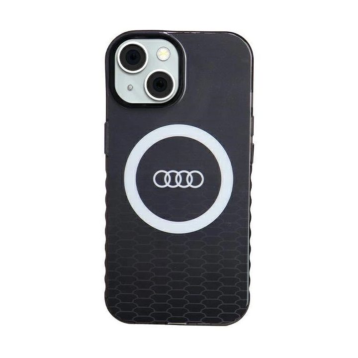 Audi IML Big Logo MagSafe dėklas iPhone 15 / 14 / 13 - juodas