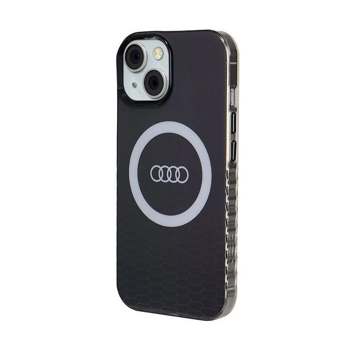 Audi IML Big Logo MagSafe dėklas iPhone 15 / 14 / 13 - juodas
