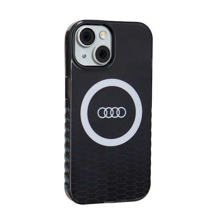 Audi IML Big Logo MagSafe dėklas iPhone 15 / 14 / 13 - juodas