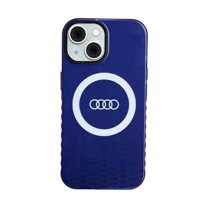 Audi IML IML Big Logo MagSafe dėklas iPhone 15 / 14 / 13 - mėlynas