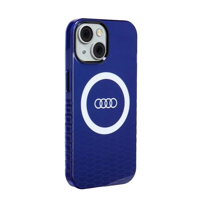 Audi IML IML Big Logo MagSafe dėklas iPhone 15 / 14 / 13 - mėlynas