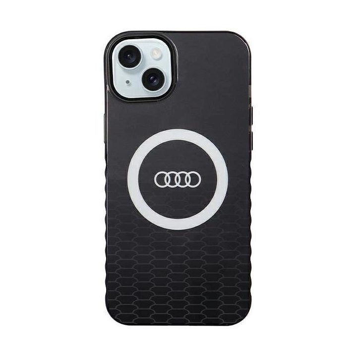 Audi IML IML Big Logo MagSafe dėklas iPhone 15 Plus / 14 Plus - juodas