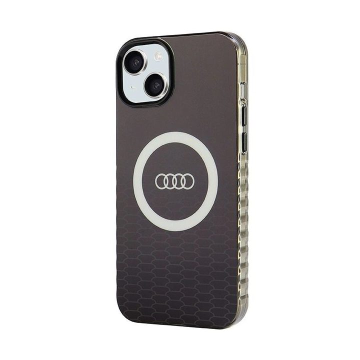Audi IML IML Big Logo MagSafe dėklas iPhone 15 Plus / 14 Plus - juodas