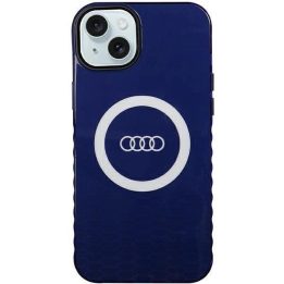 Audi IML IML Big Logo MagSafe dėklas iPhone 15 Plus / 14 Plus - mėlynas