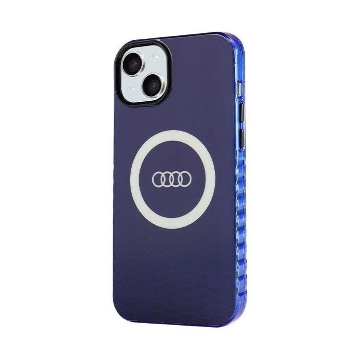 Audi IML IML Big Logo MagSafe dėklas iPhone 15 Plus / 14 Plus - mėlynas
