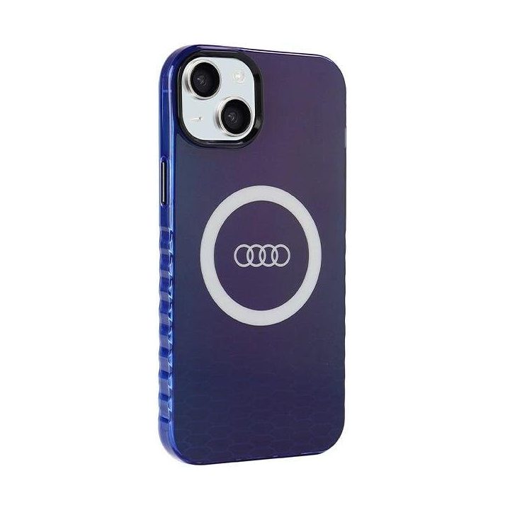 Audi IML IML Big Logo MagSafe dėklas iPhone 15 Plus / 14 Plus - mėlynas