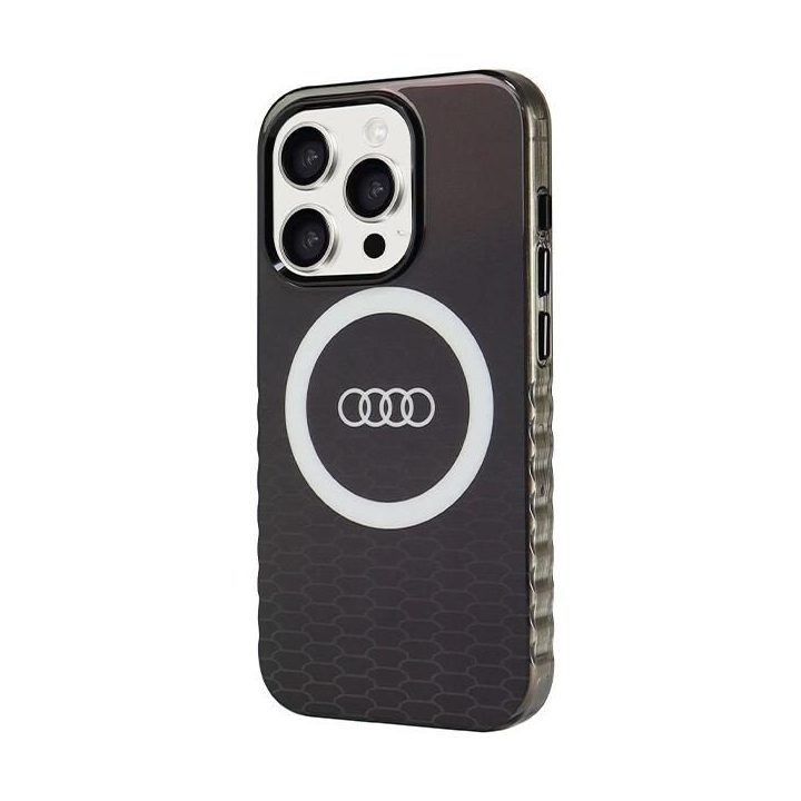 Audi IML Big Logo MagSafe dėklas iPhone 15 Pro - juodas