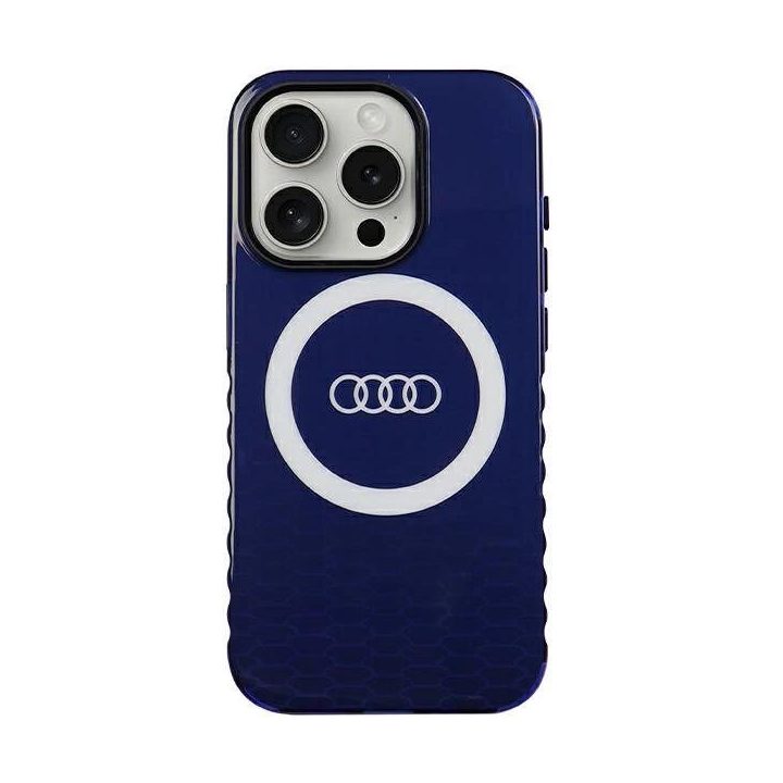 Audi IML Big Logo MagSafe dėklas iPhone 15 Pro - mėlynas