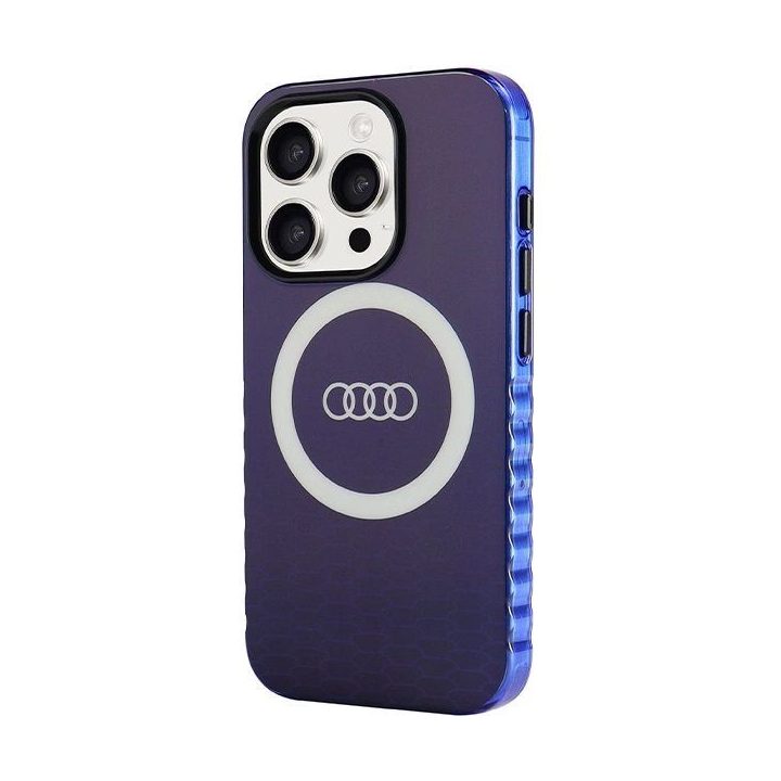 Audi IML Big Logo MagSafe dėklas iPhone 15 Pro - mėlynas
