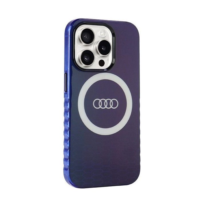 Audi IML Big Logo MagSafe dėklas iPhone 15 Pro - mėlynas