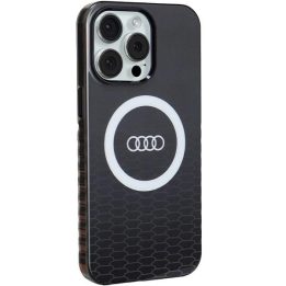Audi IML Big Logo MagSafe dėklas iPhone 15 Pro Max - juodas