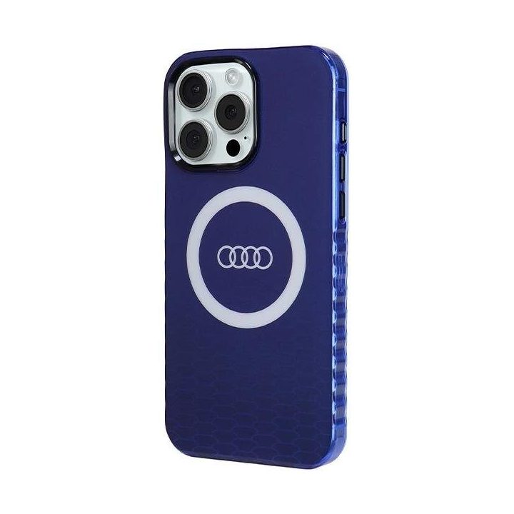 Audi IML IML Big Logo MagSafe dėklas iPhone 15 Pro Max - mėlynas