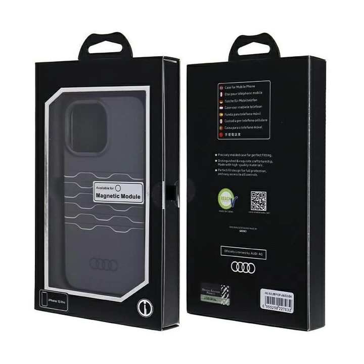 Audi IML MagSafe dėklas iPhone 13 Pro / 13 - juodas