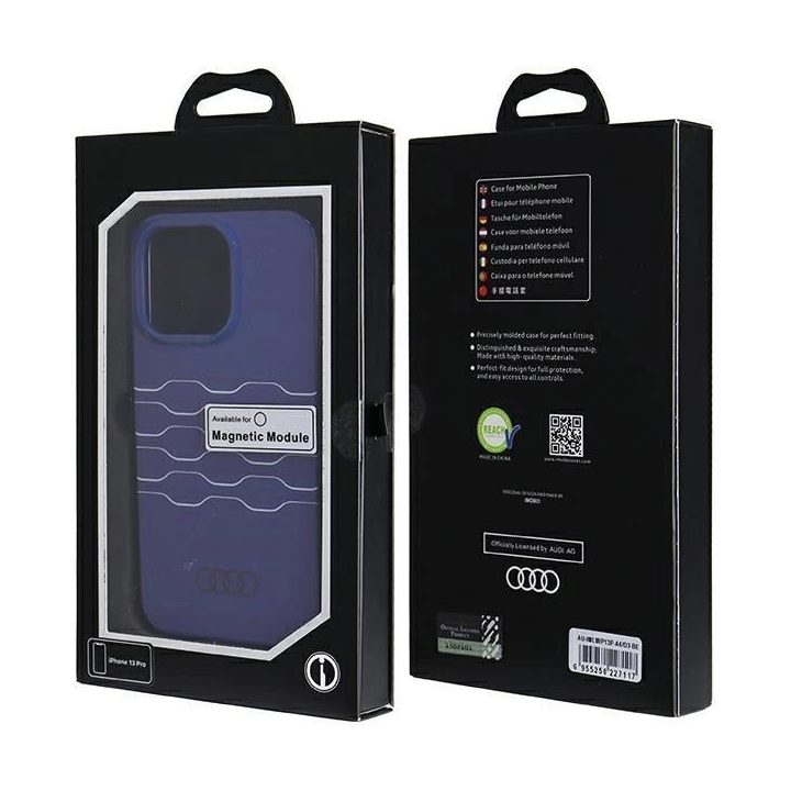Audi IML MagSafe dėklas iPhone 13 Pro / 13 - mėlynas