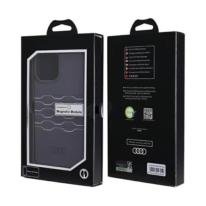Audi IML MagSafe dėklas iPhone 13 Pro Max - juodas