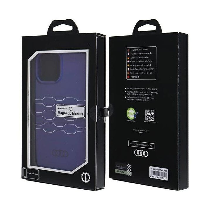 Audi IML MagSafe dėklas iPhone 13 Pro Max - mėlynas