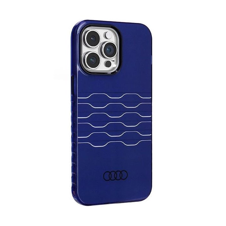 Audi IML MagSafe dėklas iPhone 14 Pro Max - mėlynas