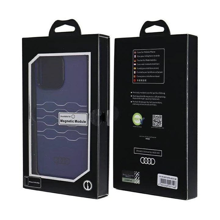Audi IML MagSafe dėklas iPhone 14 Pro Max - mėlynas