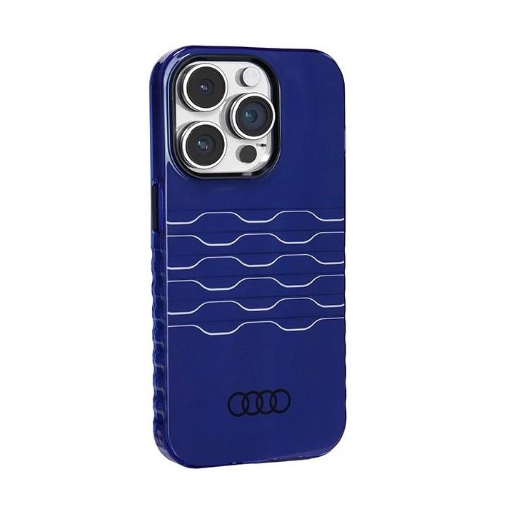 Audi IML MagSafe dėklas iPhone 14 Pro - mėlynas