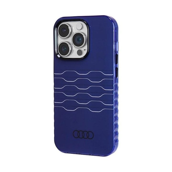 Audi IML MagSafe dėklas iPhone 14 Pro - mėlynas