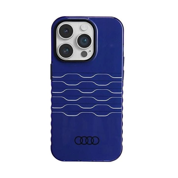 Audi IML MagSafe dėklas iPhone 14 Pro - mėlynas