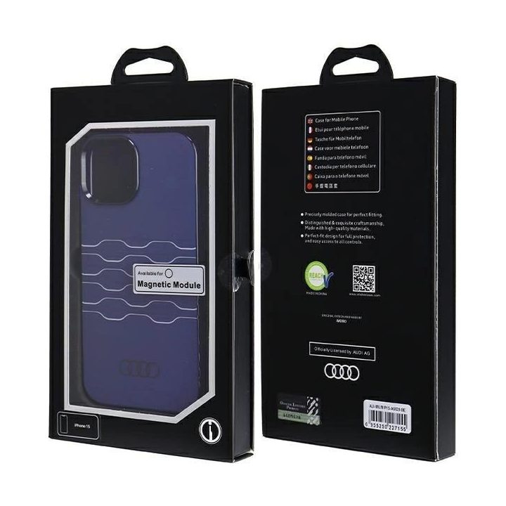 Audi IML MagSafe dėklas iPhone 15 / 14 / 13 - mėlynas