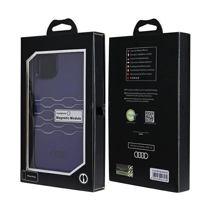 Audi IML MagSafe dėklas iPhone 15 Plus / 14 Plus - mėlynas