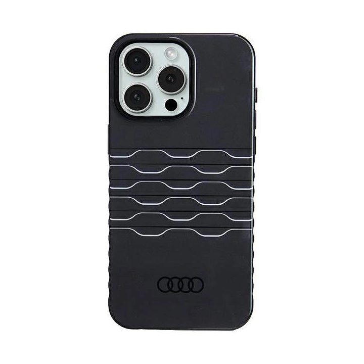 Audi IML MagSafe dėklas iPhone 15 Pro Max - juodas