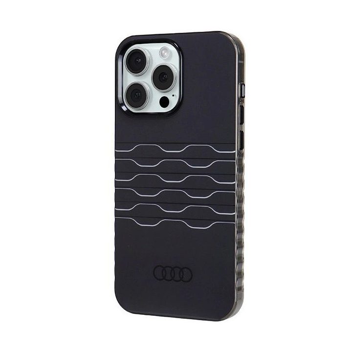 Audi IML MagSafe dėklas iPhone 15 Pro Max - juodas