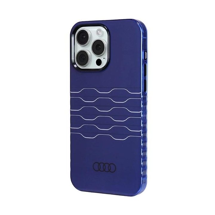 Audi IML MagSafe dėklas iPhone 15 Pro Max - mėlynas