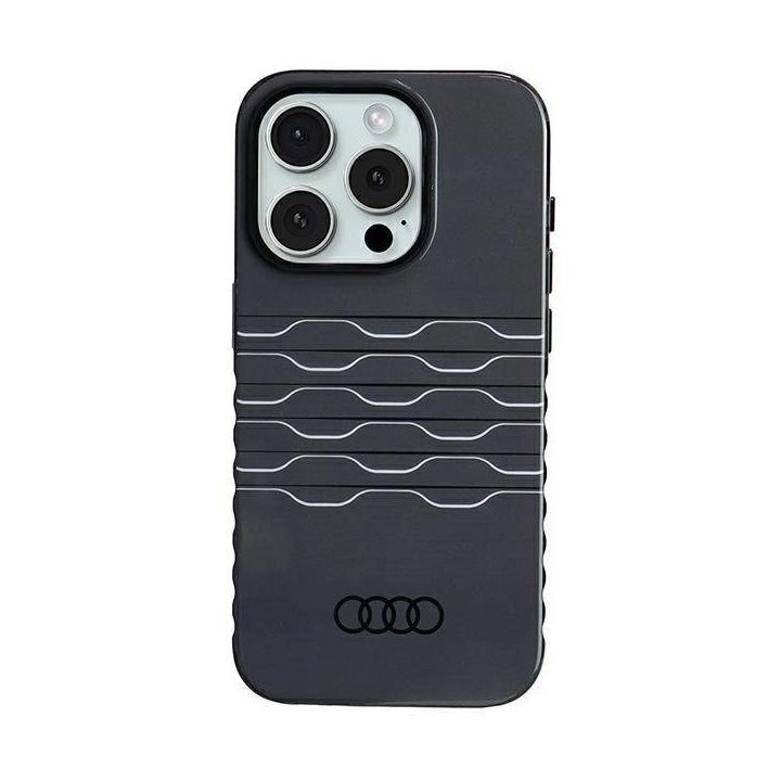 Audi IML MagSafe dėklas iPhone 15 Pro - juodas