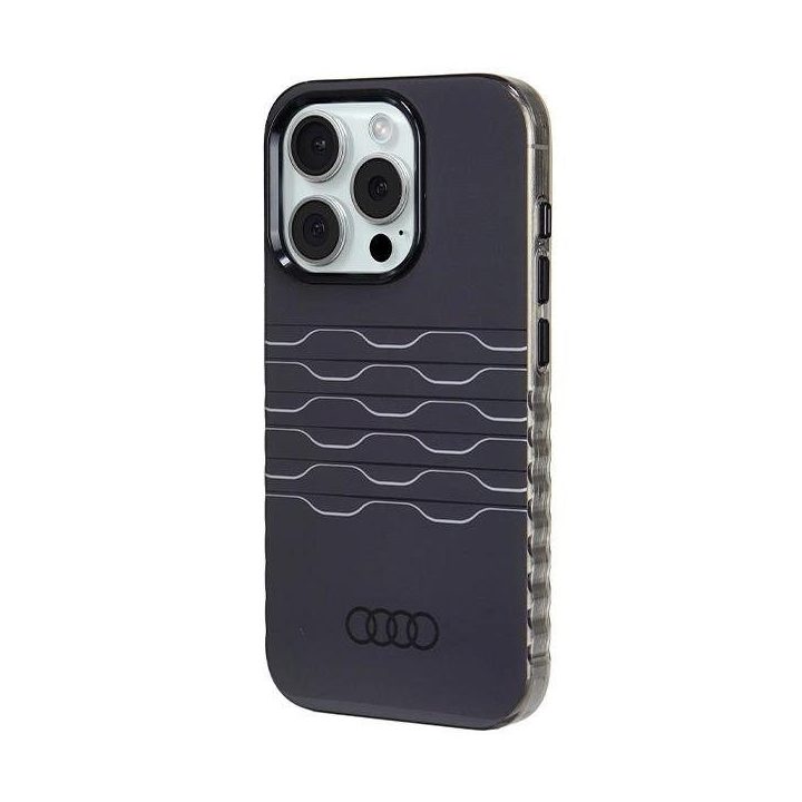 Audi IML MagSafe dėklas iPhone 15 Pro - juodas
