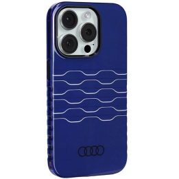 Audi IML MagSafe dėklas iPhone 15 Pro - mėlynas