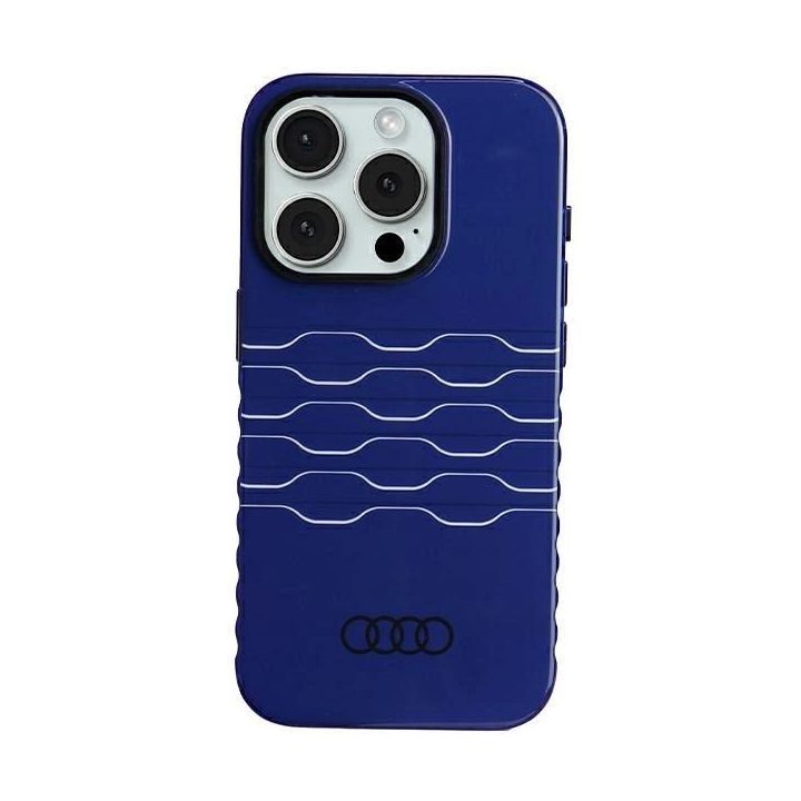 Audi IML MagSafe dėklas iPhone 15 Pro - mėlynas