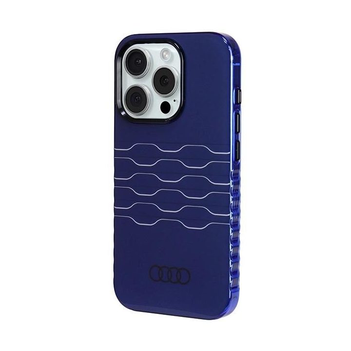 Audi IML MagSafe dėklas iPhone 15 Pro - mėlynas