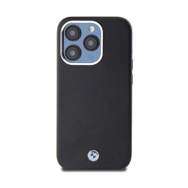 BMW Signature Wrapped Metal MagSafe dėklas iPhone 14 Pro - juodas