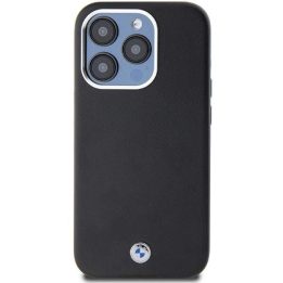 BMW Signature Wrapped Metal MagSafe dėklas iPhone 14 Pro Max - juodas