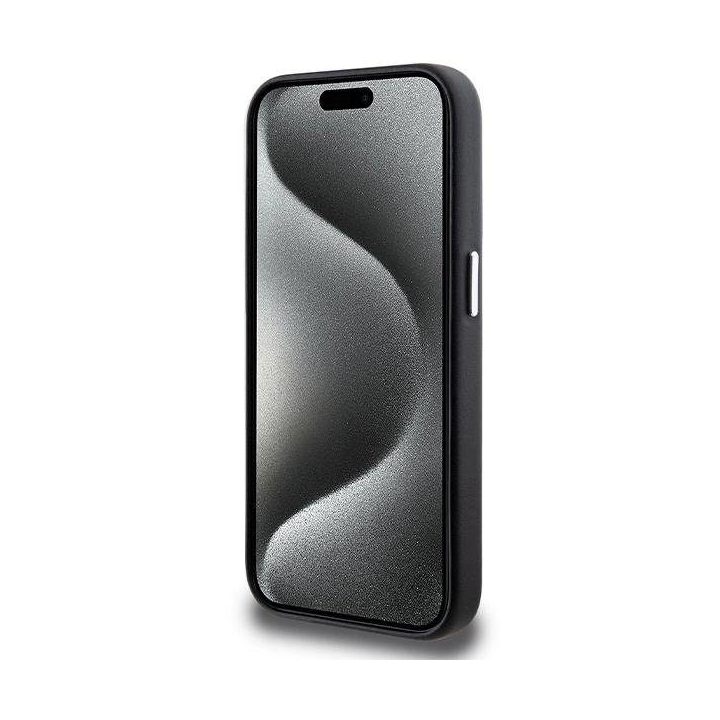 BMW Signature Wrapped Metal MagSafe dėklas iPhone 14 Pro Max - juodas