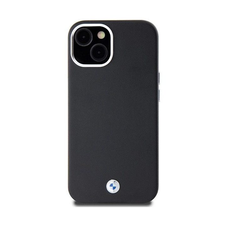 BMW Signature Wrapped Metal MagSafe dėklas iPhone 15 Plus / 14 Plus - juodas