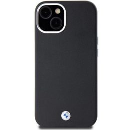 BMW parašu aptrauktas metalinis MagSafe dėklas iPhone 15/14/13 - juodas