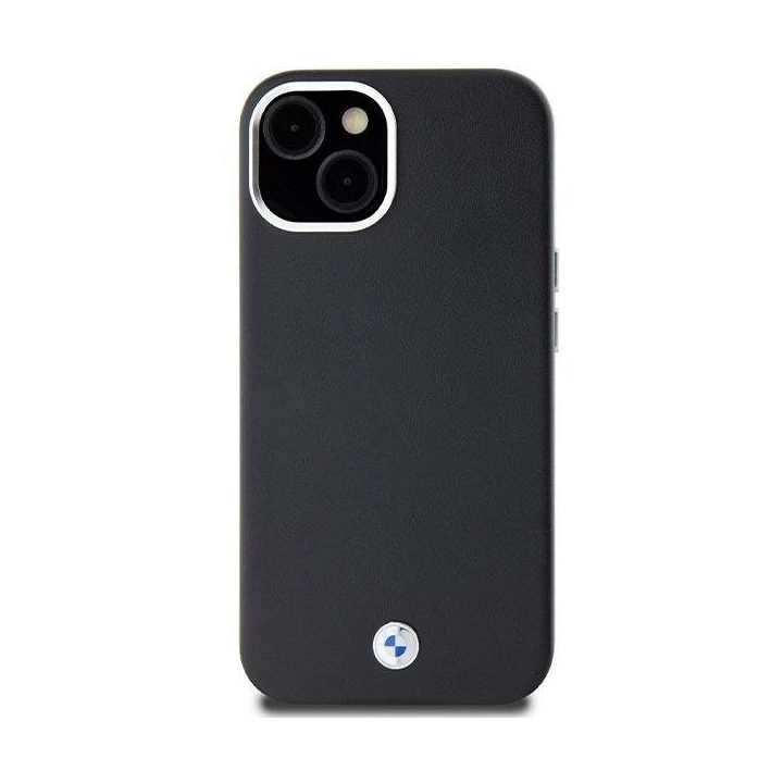 BMW parašu aptrauktas metalinis MagSafe dėklas iPhone 15/14/13 - juodas