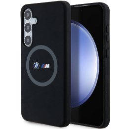 BMW M silikoninis spausdintas žiedas MagSafe dėklas Samsung Galaxy S24+ - juodas