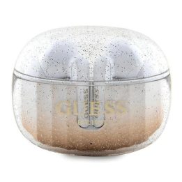 Guess Glitter Gradient TWS Bluetooth ausinės su prijungimo stotimi - aukso spalvos
