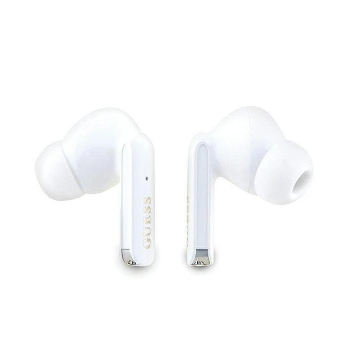 Guess Glitter Gradient TWS Bluetooth ausinės su doko stotimi - violetinės spalvos