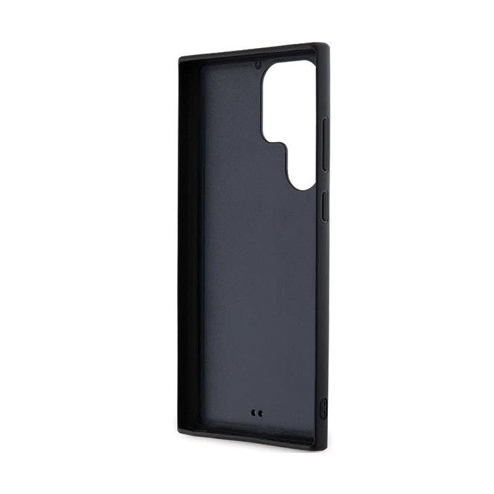 Karl Lagerfeld 3D Rubber Glitter Logo dėklas Samsung Galaxy S23 Ultra - juodas
