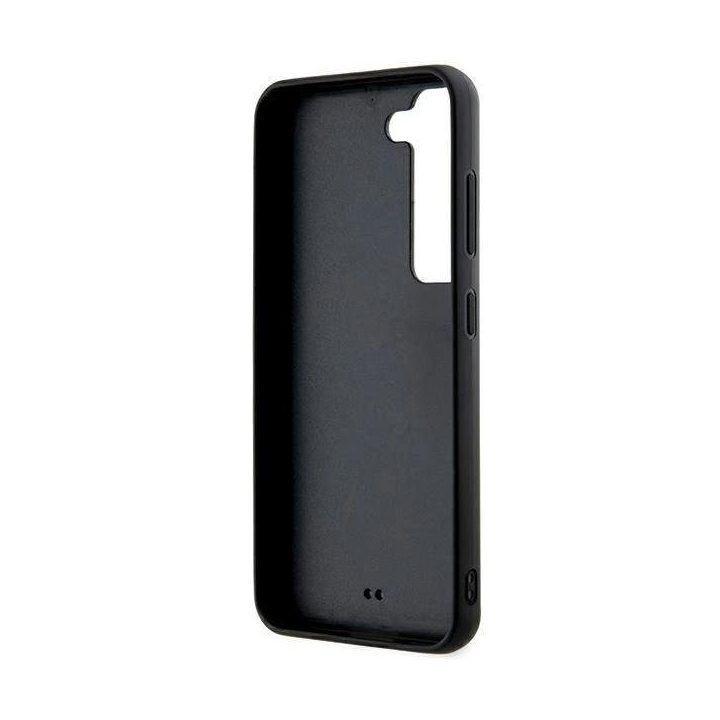 Karl Lagerfeld 3D Rubber Glitter Logo dėklas Samsung Galaxy S23 - juodas
