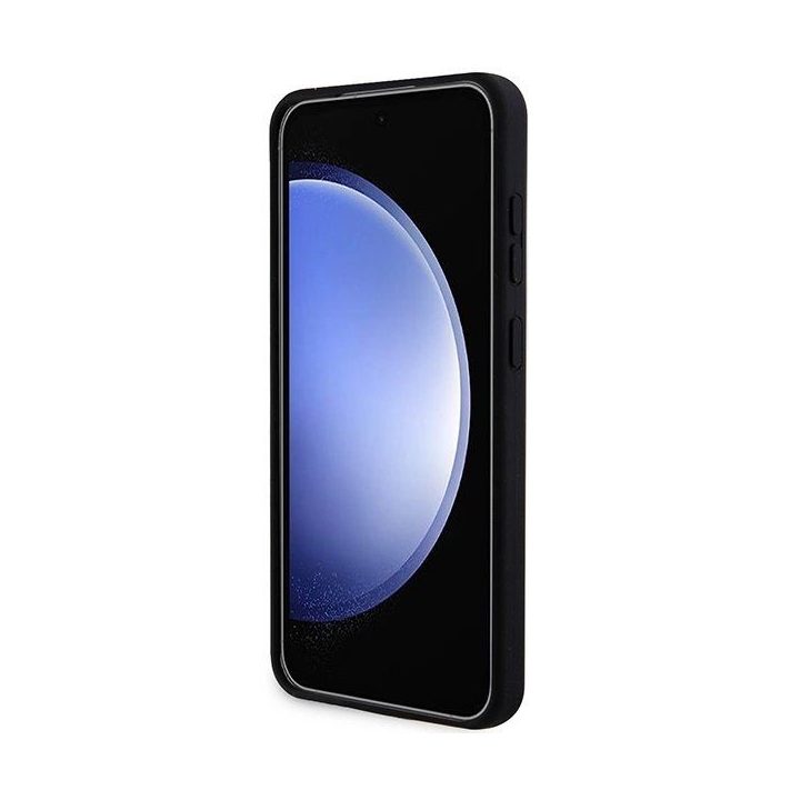 Karl Lagerfeld silikoninis Ikonik dėklas Samsung Galaxy S24+ - juodas